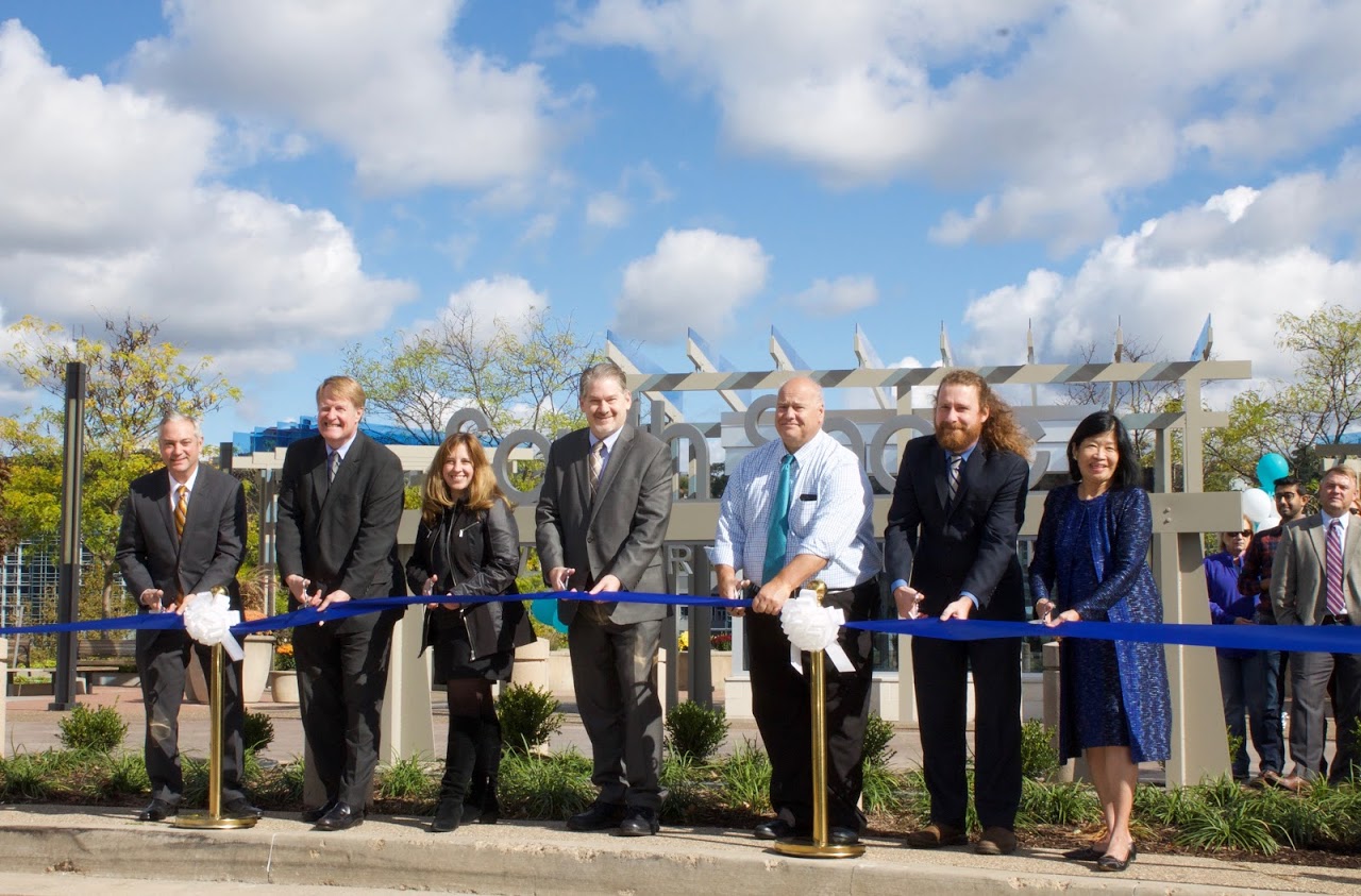 Ribbon cutting for South Shore Riverfront Park new gateway and improvements