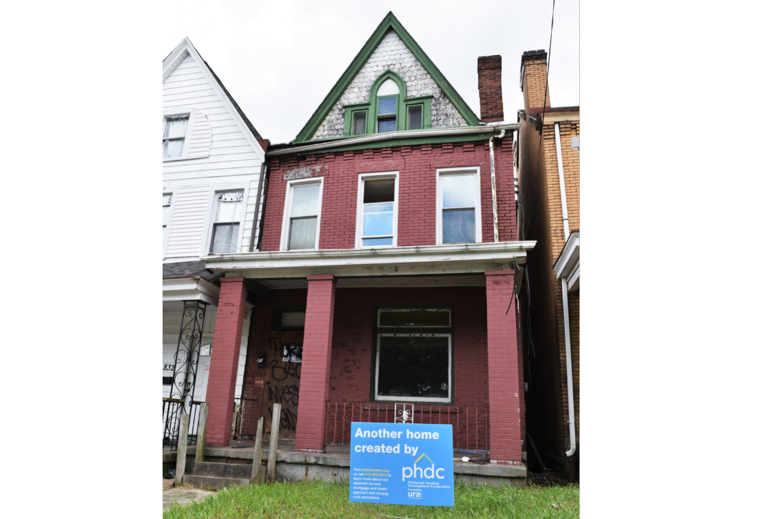 Front of 830 Adelaide Street. Property is in pre-development phase.