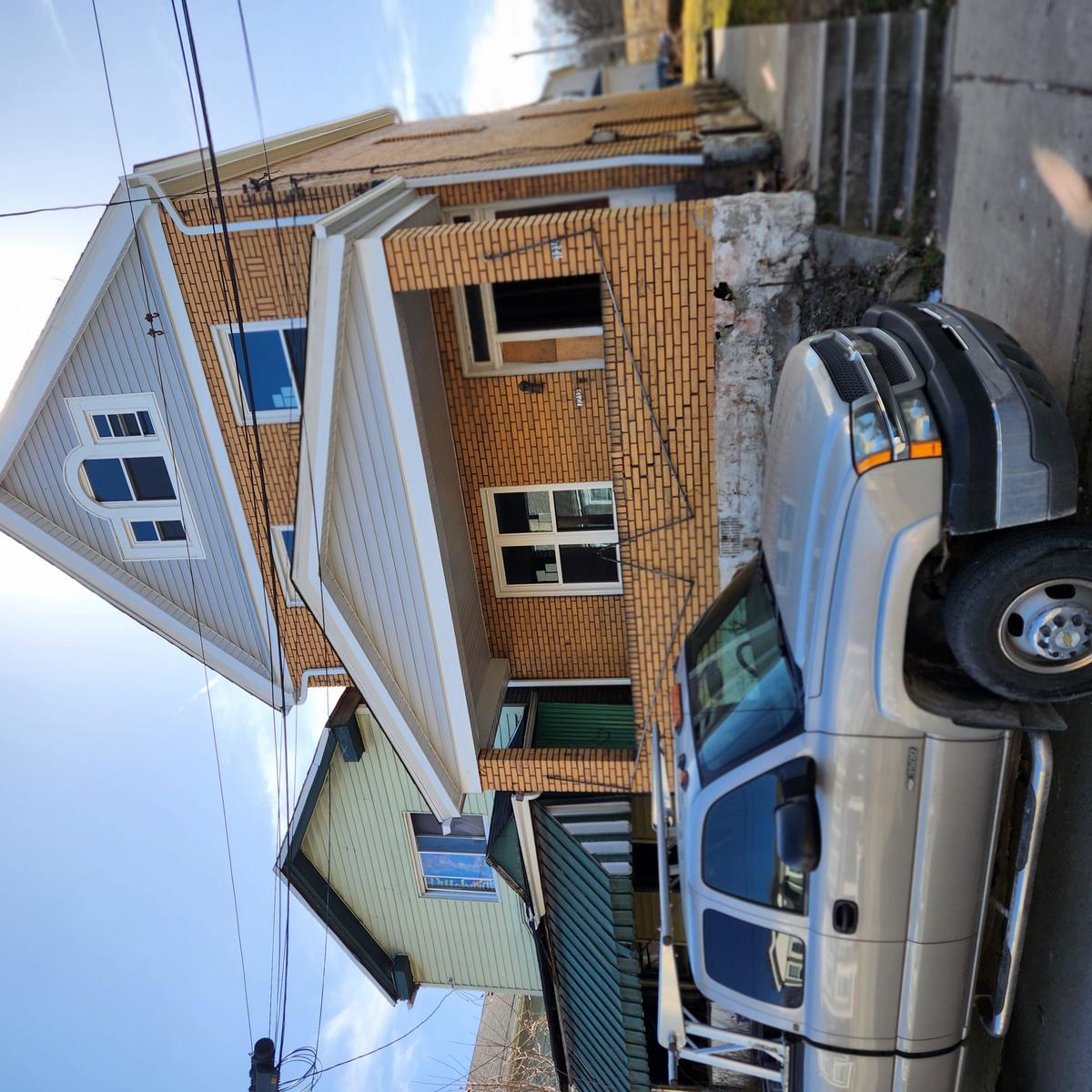 Front of 7218 Susquehanna Street. Property is under construction