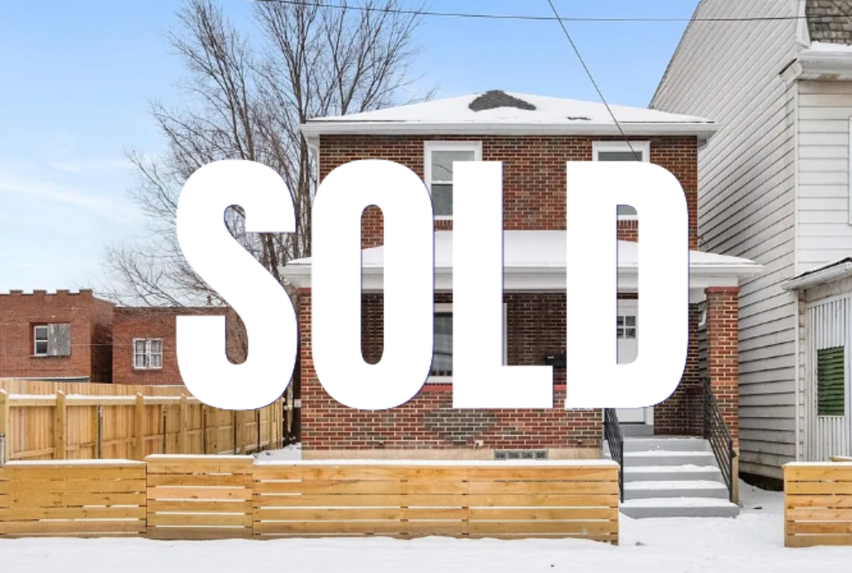 Front of 7229 Susquehanna Street. Property isSold