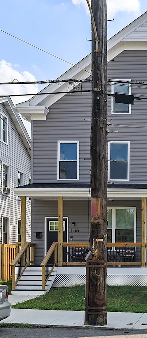 136 Mayflower Street facade - property is Sold